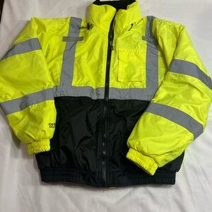 High-Visibility Yellow and Black Jacket